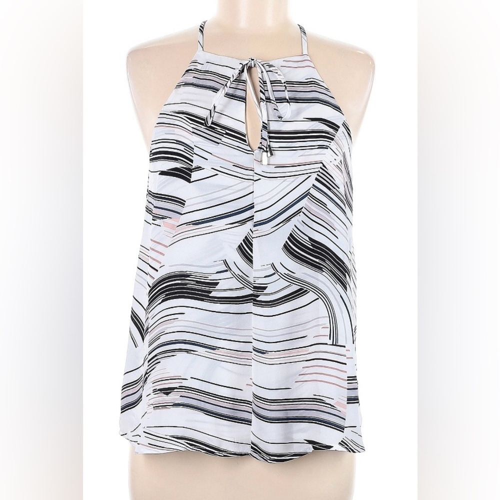 Trouve Monochrome Striped Halter Top NWOT